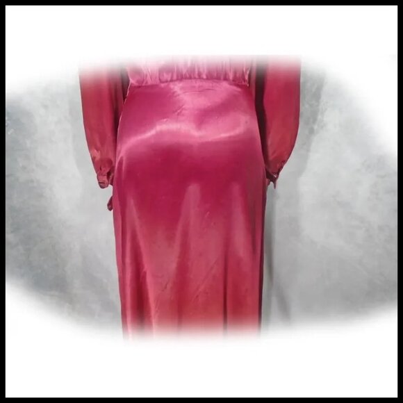 40s Dressing Gown For Glam Ghoul Femme Zombie COSTUME - 1940s Vintage - Picture 3 of 15